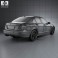 Mercedes-Benz C-Class 63 AMG sedan 2012 3d model