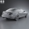 Mercedes-Benz C-Class 63 AMG sedan 2012 3d model