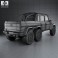 Mercedes-Benz G-Class 6×6 AMG 2013 3d model