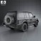 Mitsubishi Pajero (Montero) Wagon 1991 3d model