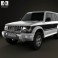 Mitsubishi Pajero (Montero) Wagon 1991 3d model