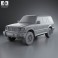 Mitsubishi Pajero (Montero) Wagon 1991 3d model