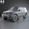 Mitsubishi Pajero (Montero) Wagon 2005 3d model