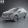 Peugeot 2008 2013 3d model