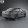 Peugeot 407 sedan 2004 3d model