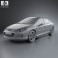 Peugeot 407 sedan 2004 3d model