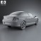 Peugeot 407 sedan 2004 3d model
