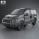 Peugeot Bipper Tepee Combi 2011 3d model