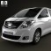 Toyota Alphard 2012 3d model