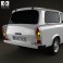 Trabant 601 Kombi 1965 3d model