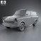 Trabant 601 Kombi 1965 3d model
