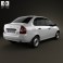 Lada Kalina (1118) sedan 2011 3d model