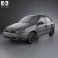 Lada Kalina (1118) sedan 2011 3d model