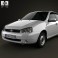 Lada Kalina (1118) sedan 2011 3d model