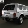 Lada Niva 4×4 2131 2012 3d model
