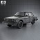 Volvo 244 sedan 1975 3d model