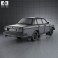 Volvo 244 sedan 1975 3d model