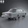 Volvo 244 sedan 1975 3d model