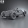Auto Union Type D 1938 3d model