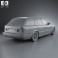 BMW 5 Series touring (E34) 1993 3d model