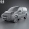 Citroen Nemo Panel Van 2011 3d model