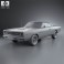 Dodge Coronet R/T Coupe 1968 3d model