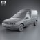Ford Courier Van UK 1999 3d model