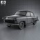 GAZ 21 Volga 1962 3d model