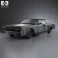 Lincoln Continental convertible 1964 3d model