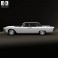 Lincoln Continental convertible 1964 3d model
