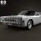 Lincoln Continental convertible 1964 3d model