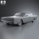 Lincoln Continental convertible 1964 3d model