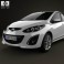 Mazda 2 (Demio) 5-door R 2013 3d model