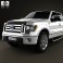 Ford F-150 Platinum Super Crew Cab 2012 3d model