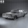 Ford Galaxie 500 4-door hardtop 1963 3d model