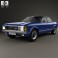 Ford Granada 4-door sedan EU 1972 3d model
