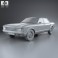 Ford Granada 4-door sedan EU 1972 3d model