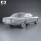 Ford Granada 4-door sedan EU 1972 3d model