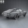 Ford Granada coupe EU 1972 3d model