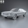 Ford Granada coupe EU 1972 3d model