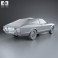 Ford Granada coupe EU 1972 3d model