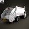 Freightliner M2 Heil PT 1000 Garbage Truck 2012 3d model
