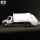 Freightliner M2 Heil PT 1000 Garbage Truck 2012 3d model