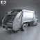 Freightliner M2 Heil PT 1000 Garbage Truck 2012 3d model