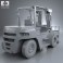 Hyundai 70DS-7E Forklift 2012 3d model