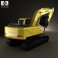 Hyundai R220LC-9S Excavator 2013 3d model