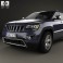 Jeep Grand Cherokee Overland 2014 3d model