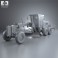Mitsubishi MG430 E Grader 1992 3d model