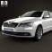 Skoda Superb 2014 3d model
