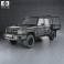 Toyota Land Cruiser (J70) Double Cab Pickup 2012 3d model